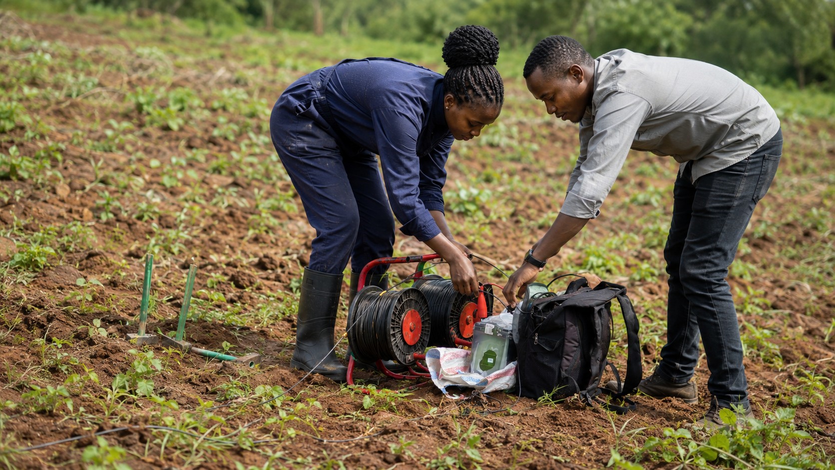 Practical field equipment setup